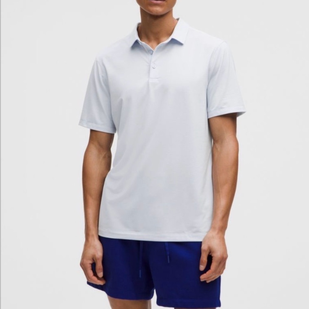 lululemon athletica Light Blue Polo Shirt